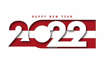 Happy New Year 2022 Latvia, white background, Latvia 2022, Latvia 2022 New Year, 2022 concepts, Latvia, Flag of Latvia HD wallpaper