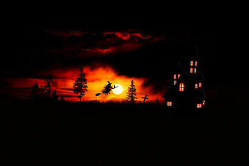 Halloween Witch Fantasy, halloween, celebrations, holidays, witch HD wallpaper