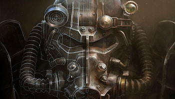Fallout 4, Helmet, Artwork, Bethesda Softworks, Video Games, Fallout, Power Armor / and Mobile Backgrounds HD wallpaper