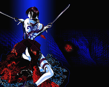 Snake Tattoo, snake, rose, swords, eye red, tattoo, dark, female HD wallpaper