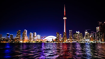 CN Tower, Canada, Downtown , Downtown backgrounds HD wallpaper