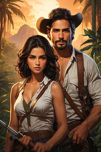 A western man and a Asian woman shooting a portrait while going to find the lost treasure., fantasy, adventure, fantasy adventure HD phone wallpaper