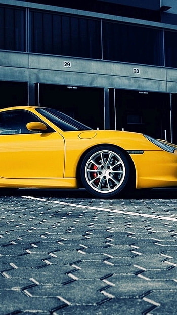 A Yellow, Yellow Car, Background HD phone wallpaper