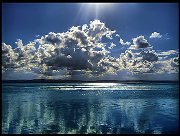 maybe you come, sea, clouds, miss HD wallpaper