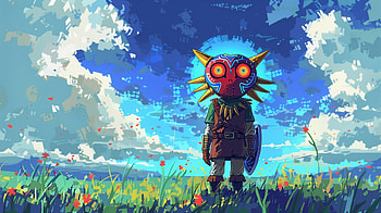 Link Majora, The Legend of Zelda, Link, AI Art HD wallpaper