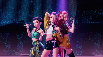 KPop Demon Hunters: Action Squad, KPop Demon Hunters, Rumi (KPop Demon Hunters), Zoey (KPop Demon Hunters), Mira (KPop Demon Hunters) HD wallpaper