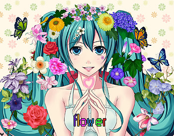 flowers, other, anime HD wallpaper