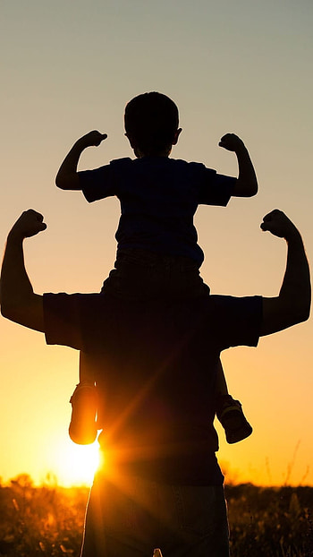 Fathers Day, Sunset Background HD phone wallpaper