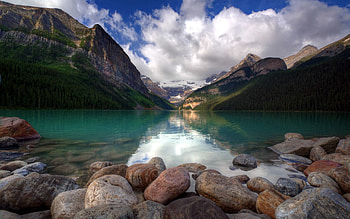 Mountains, Sea, Nature, Stones, Summer, Handsomely, It's Beautiful HD wallpaper