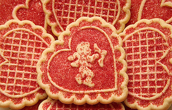Holidays, Food, Background, Hearts, Love, Valentine's Day, Cookies HD wallpaper
