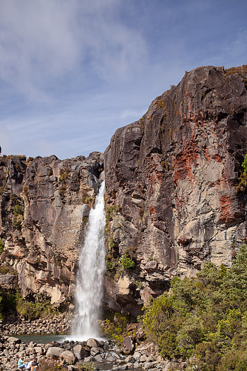 Nature, Trees, Stones, Rocks, Waterfall, Break, Precipice HD phone wallpaper