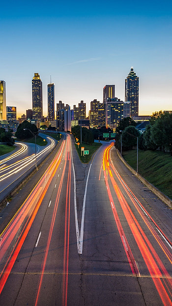 Atlanta skyline HD phone wallpaper