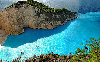 Zakynthos Cove, Islands HD wallpaper