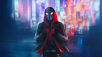 Miles Morales Urban Hero, miles-morales, spiderman, superheroes, artwork, art, digital-art, deviantart HD wallpaper
