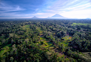 Indonesia, Landscape, Bali, , Volcano HD wallpaper
