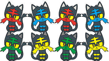 Litten, Pokemon anime, Background HD wallpaper