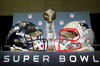 NFL, Super Bowl, Football Helmet, Seattle Seahawks, New England Patriots HD wallpaper