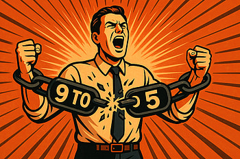 Breaking from the 9 to 5 Chain - Ultra, man, 9 to 5 job, chain HD wallpaper