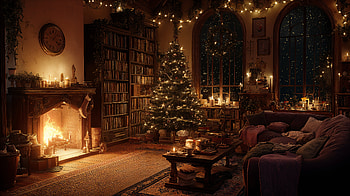 Cozy Christmas : Fireside | Cozy Christmas Night | Warm Hearth Christmas, Christmas Tree, Fireplace, Living Room HD wallpaper