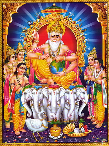 vishwakarma , hindu temple, temple, place of worship, painting, art HD phone wallpaper