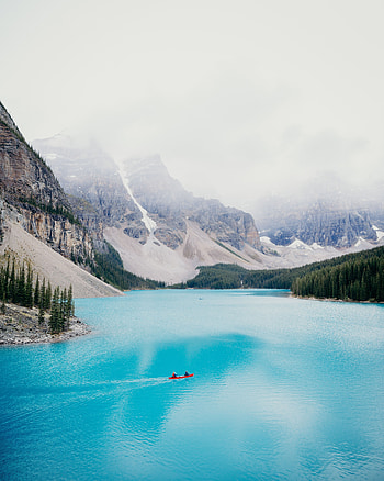 Landscape, Nature, Mountains, Lake, Shore, Bank, Fog HD phone wallpaper