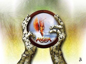 Angra, heavy, sword, logo, metal, angel, band HD wallpaper