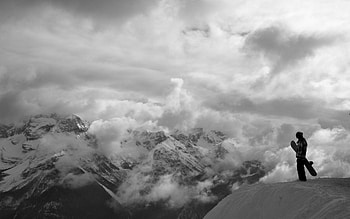 Sports, Mountain, Vertex, Top, Fog, Snowboard, Conquest HD wallpaper