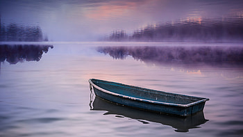 Boat In Nature Silence , boat, nature, reflection HD wallpaper