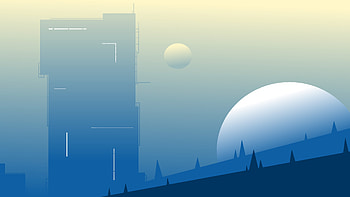 Sci Fi Tower The City Between Two Moons, scifi, moon, artist, artwork, art, digital-art, deviantart HD wallpaper