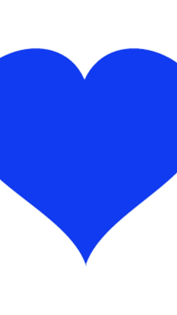 Blue Heart, Heart HD phone wallpaper