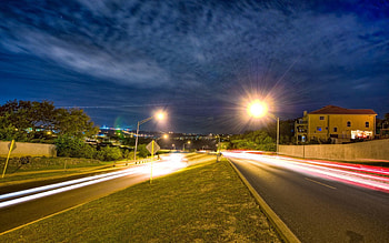 Cities, Lights, Road, Movement, Traffic, Lanterns, Herbs, San Antonio, Texas HD wallpaper