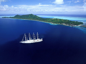 Bora Bora, island, french polynesia, french, ocean, polynesia HD wallpaper