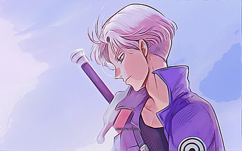 Trunks Briefs, abstract art, Dragon Ball, DBS, Torankusu, warrior, Dragon Ball Super, vector art, DBS characters, Trunks Briefs DBS, Trunks Briefs , Trunks Briefs Dragon Ball HD wallpaper