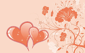 Hearts, Love, Patterns, Shine, Light HD wallpaper