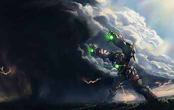 Pacific Rim Storminator , pacific-rim, artist, artwork, digital-art, deviantart, movies HD wallpaper