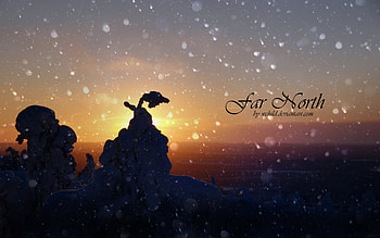 Far North , sunset HD wallpaper
