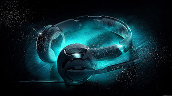 Blue heads, High-quality audio, Top-notch sound, Music immersion HD wallpaper