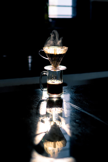 Coffee, Food, Dark, Cup, Drink, Beverage, Steam, Mug HD phone wallpaper