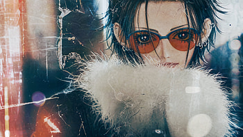 Nana — Frosted Gaze, Anime Character, Sunglasses, Fur, Portrait HD wallpaper