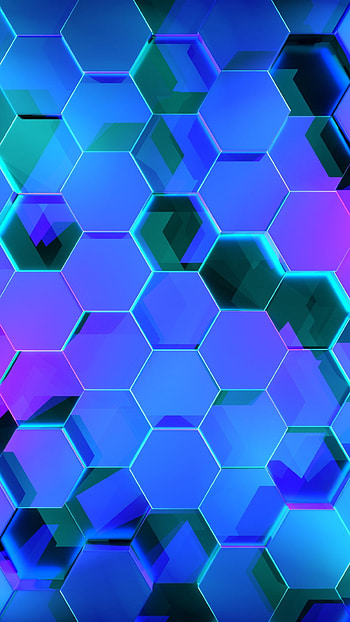 Abstract hexagon design, , Baltana website, Hexagon theme HD phone wallpaper