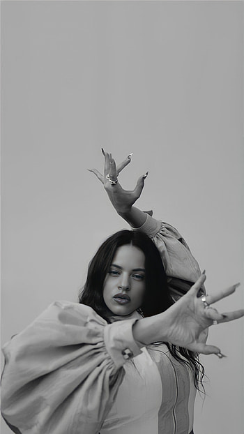 Rosalía, head, white, rosalia HD phone wallpaper