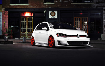 Cars, Front View, Volkswagen Golf, Gti HD wallpaper