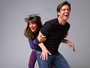 Zooey Deschanel, Jim Carrey HD wallpaper
