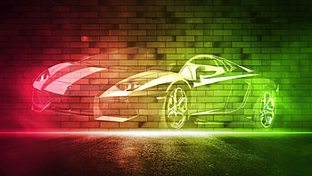 Lamborghini Neon Drift — Ultra, car, Lamborghini HD wallpaper