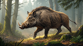 Majestic Boar in Ultra, boar, forest, Wildlife, nature HD wallpaper