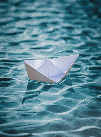 Water, Miscellanea, Miscellaneous, Ripples, Ripple, Ship, Paper, Origami, Nautilus HD phone wallpaper