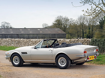 Auto, Aston Martin, Cars, Side View, Style, Retro, Silver, V8, Volante, 1977 HD wallpaper