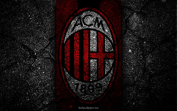 A.C. Milan, soccer, acmilan, logo, football HD wallpaper
