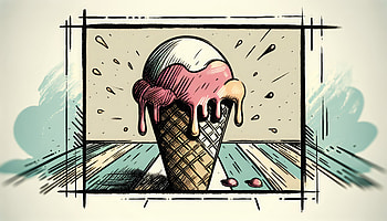 Delicious Ice Cream Cone - Ultra, ice cream cone, ice cream, cone, dessert, illustration HD wallpaper
