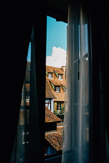 Building, Miscellanea, Miscellaneous, Cloth, Window, Roof HD phone wallpaper